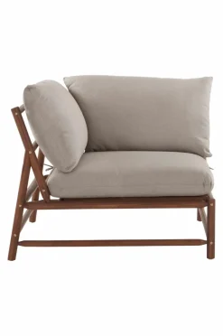 Utesoffor & Utebänkar|Utemöbler|Jotex MONTEGO Soffmodul Hörn Teak/gråbeige
