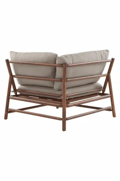 Utesoffor & Utebänkar|Utemöbler|Jotex MONTEGO Soffmodul Hörn Teak/gråbeige