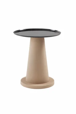 Bord|Jotex MONTEVERDE Sidobord ø 46 Cm Beige/svart