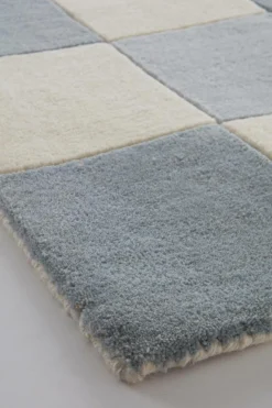 Dörrmattor|Jotex MONTRO Dörrmatta I Ull 60x90 Cm Blå/naturvit