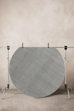 Julgransmattor|Bomulls- & Trasmattor|Jotex MOON Bomullsmatta ø 110 Cm Mörkgrön/antracitgrå