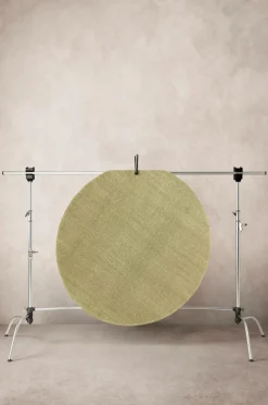 Bomulls- & Trasmattor|Jotex MOON Bomullsmatta ø 110 Cm Salviagrön