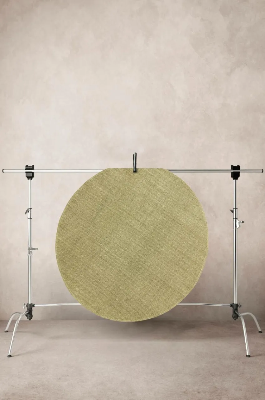 Bomulls- & Trasmattor|Jotex MOON Bomullsmatta ø 110 Cm Salviagrön