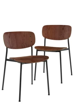 Stolar|Jotex MORRELL Stol 2-pack Valnöt