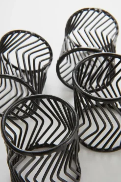 Kökstillbehör|Juldukning|Jotex MOXIE Servettring 4-pack Svart
