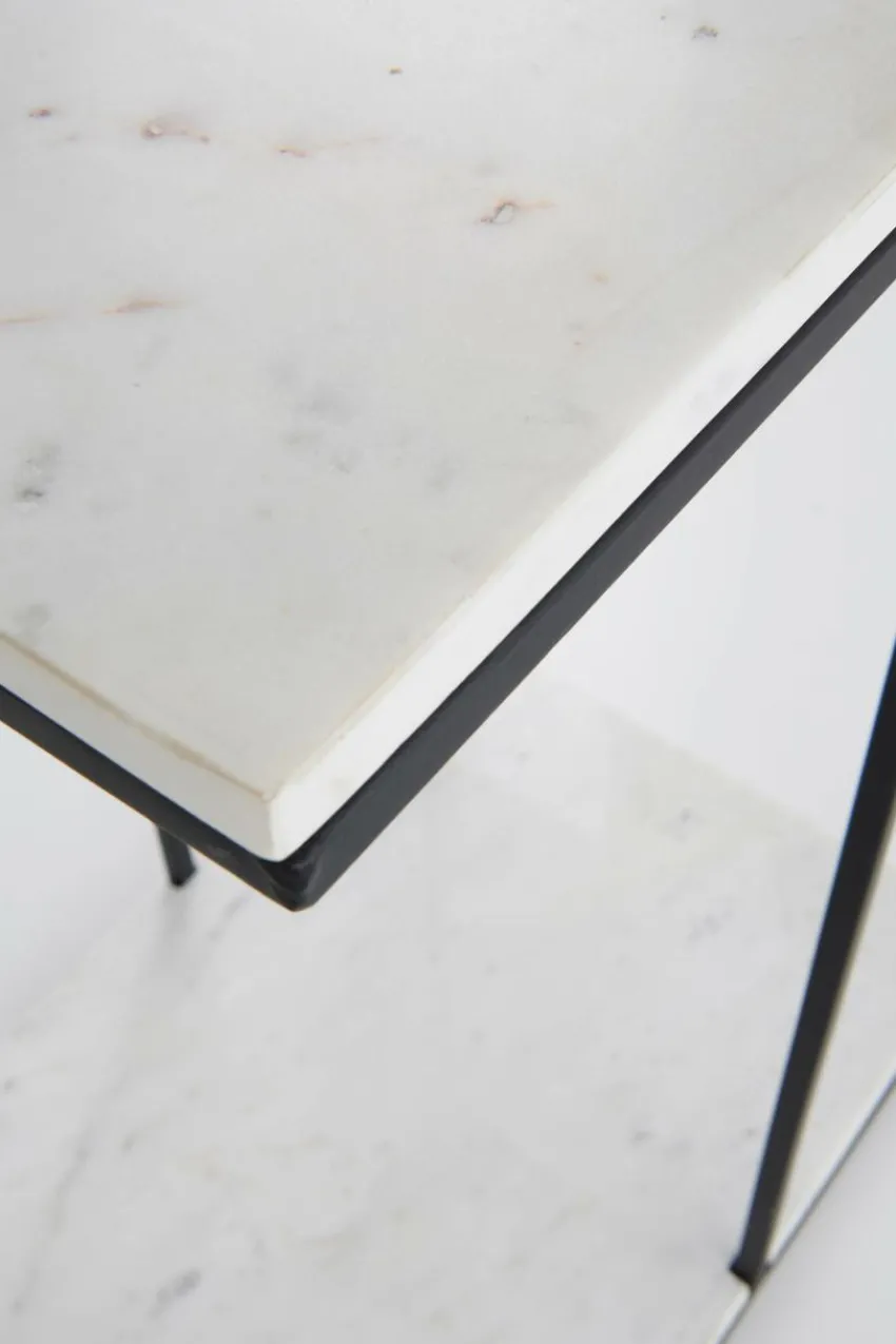 Bord|Jotex NAMUR Sidobord 35x46 Cm Ljus marmor