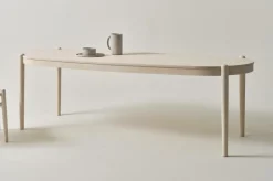 Bord|Jotex NATTAVAARA Ovalt Matbord 90x240 Cm Vitsåpad