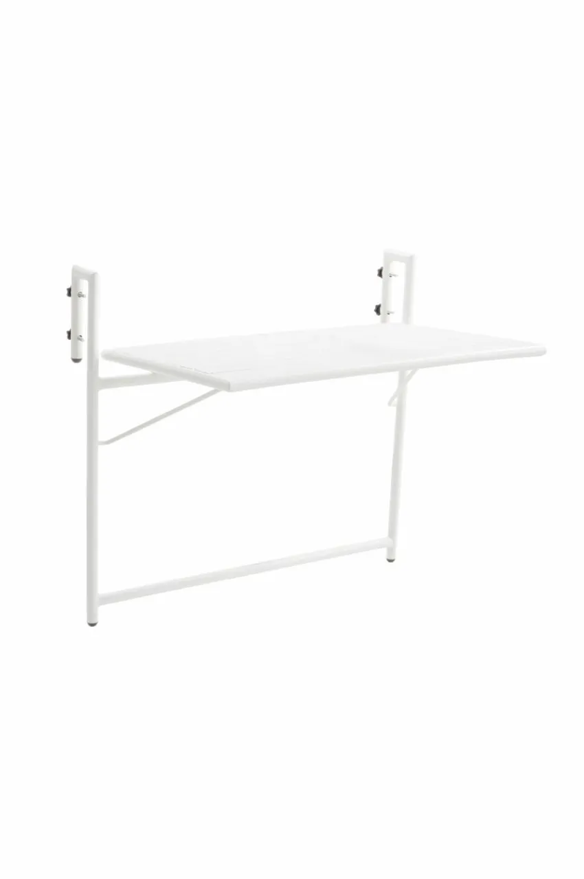 Utebord|Utemöbler|Jotex NAVONA Balkongbord 40x66 Cm Vit