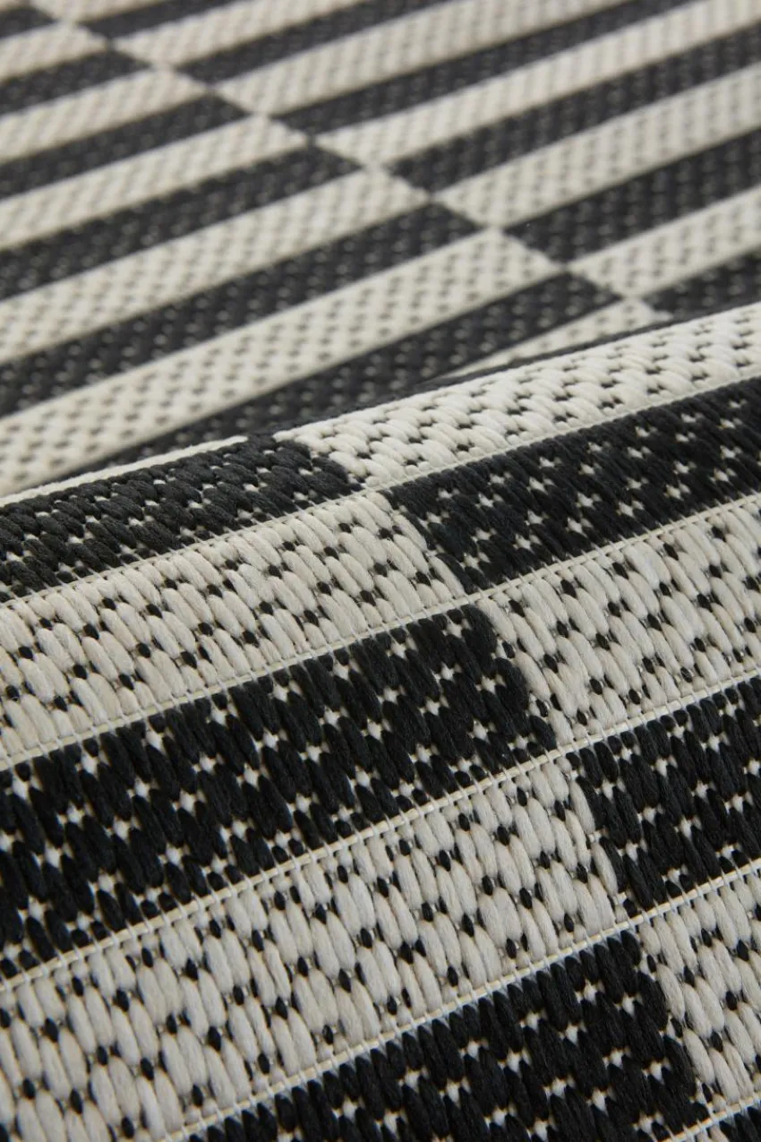 Slätvävda Mattor|Jotex Nedda Utomhusmatta 80x150 Cm Black