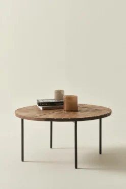 Bord|Jotex NEHRU Soffbord ø 80 Cm Svart/trä