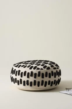 Sittpuffar|Jotex NELLORE Sittpuff ø 80 Cm Natur/Svart