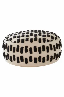 Sittpuffar|Jotex NELLORE Sittpuff ø 80 Cm Natur/Svart