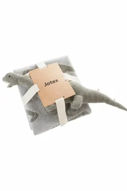 Babyfiltar|Barndekoration|Jotex NELSON Mjukisdjur & Babyfilt - Ekologisk Grå/grön