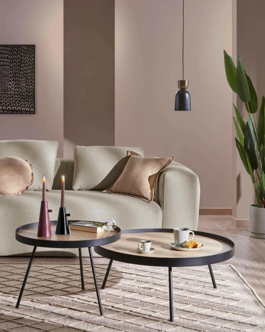Bord|Jotex NENET Soffbord ø 84 Cm Svart
