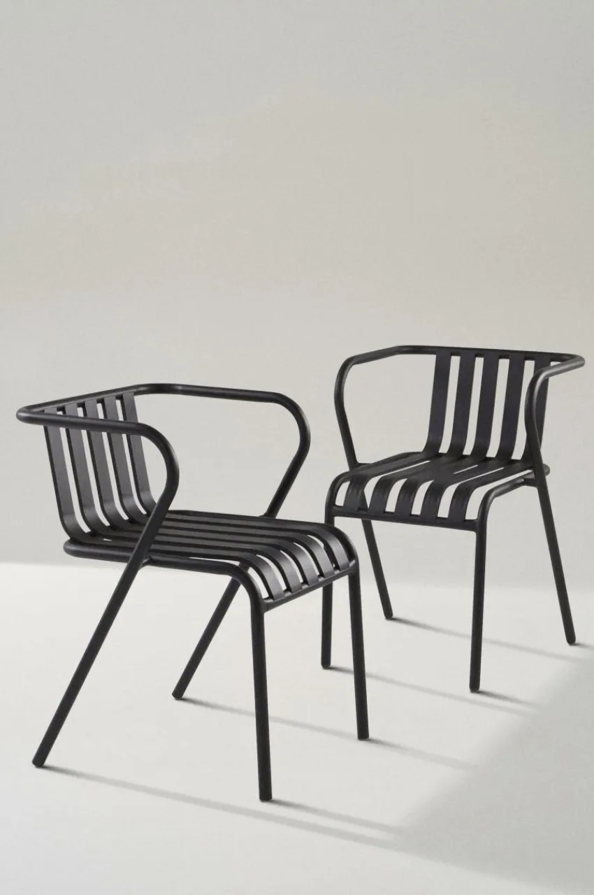 Utestolar & Utepallar|Utemöbler|Jotex NERJA Karmstol 2-pack Svart