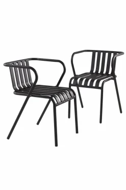 Utestolar & Utepallar|Utemöbler|Jotex NERJA Karmstol 2-pack Svart