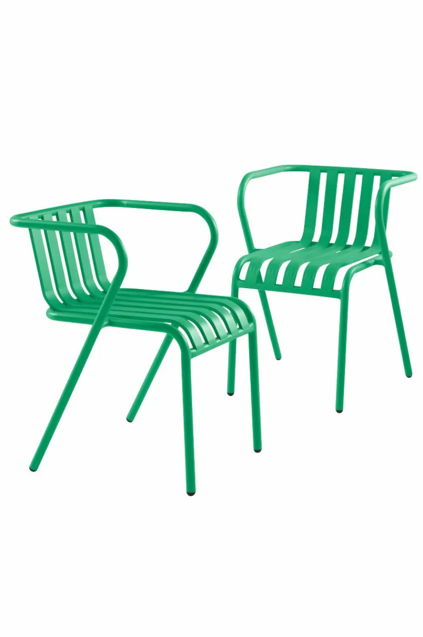 Utestolar & Utepallar|Utemöbler|Jotex NERJA Karmstol 2-pack Grön