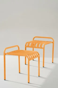 Utestolar & Utepallar|Utemöbler|Jotex NERJA Pall 2-pack Orange