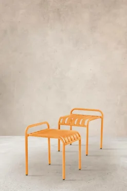 Utestolar & Utepallar|Utemöbler|Jotex NERJA Pall 2-pack Orange
