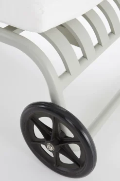 Solstolar & Solsängar|Utemöbler|Jotex NERJA Solsäng Ljus grågrön/vit dyna