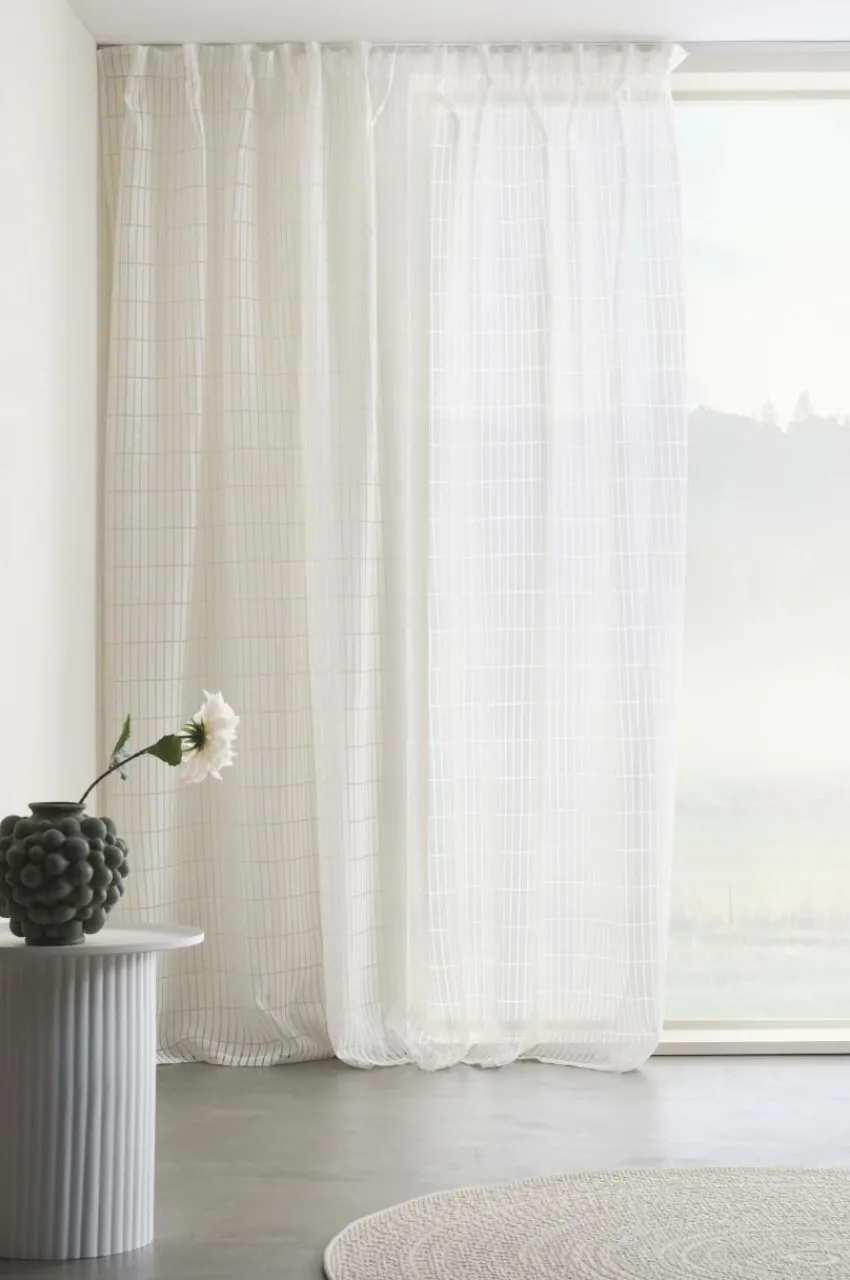 Multifunktionsgardiner|Jotex NILA Multifunktionsgardin 1 Längd - Extra Bred Naturvit