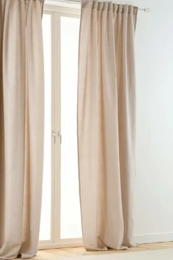 Linnegardiner|Multifunktionsgardiner|Jotex NORA Multifunktionsgardin 2-pack Linnebeige