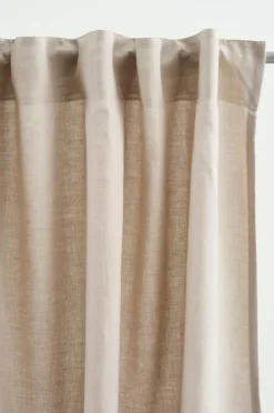 Linnegardiner|Multifunktionsgardiner|Jotex NORA Multifunktionsgardin 2-pack Linnebeige