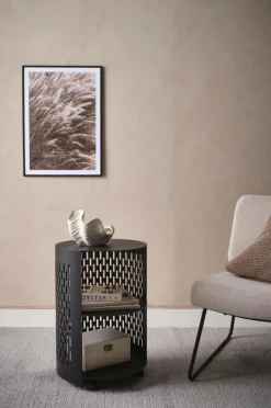Utebord|Utemöbler|Jotex NÄS Sidobord ø 40 Cm Svart