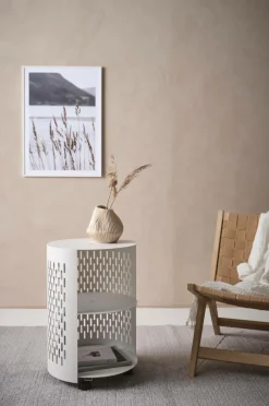 Utebord|Utemöbler|Jotex NÄS Sidobord ø 40 Cm Vit