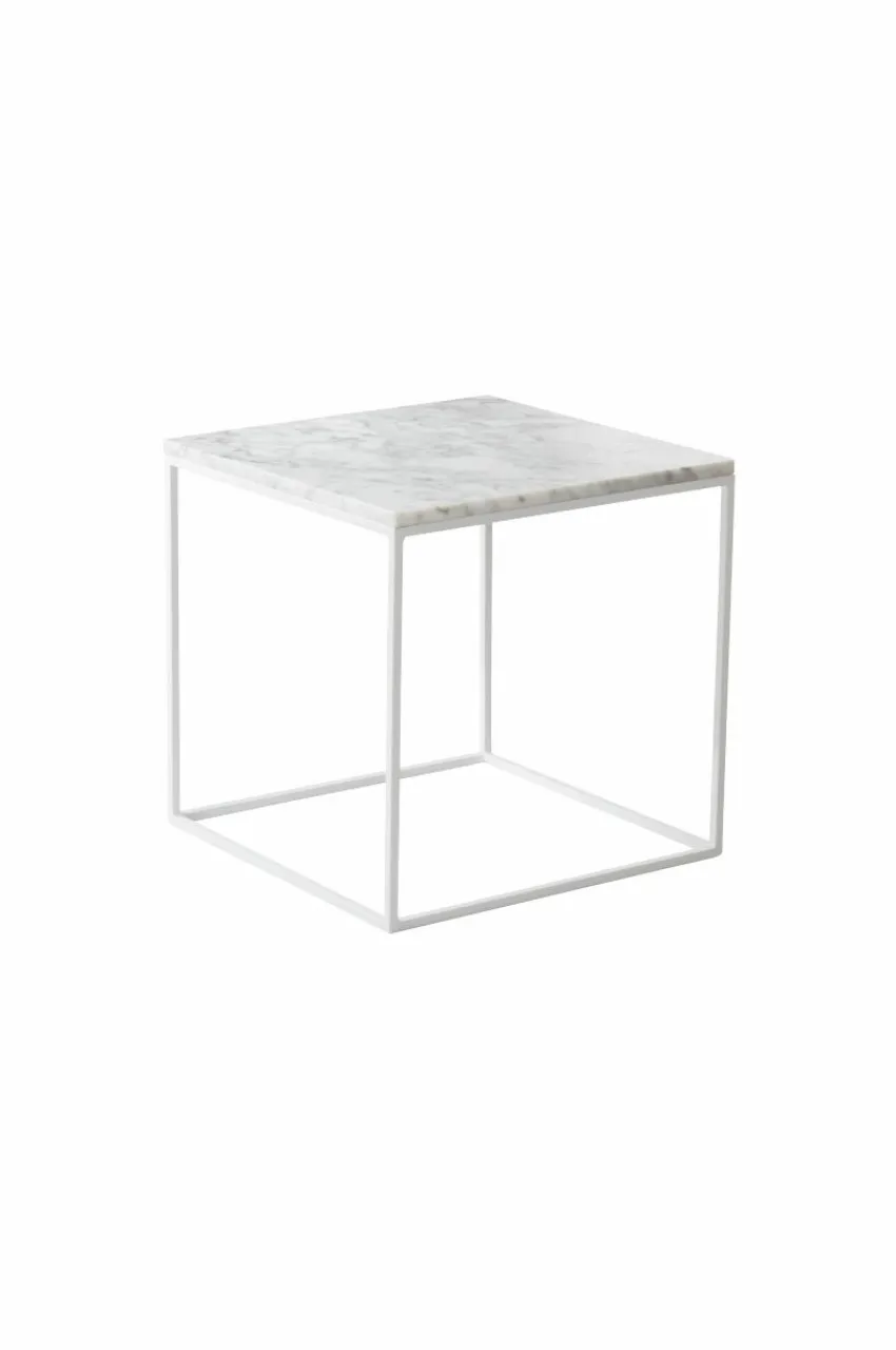 Bord|Jotex NYLAND Soffbord 40x40 Cm - Marmor Vit