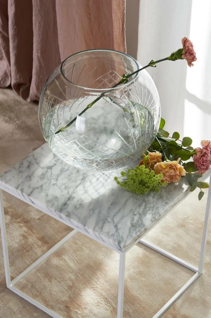 Bord|Jotex NYLAND Soffbord 40x40 Cm - Marmor Vit
