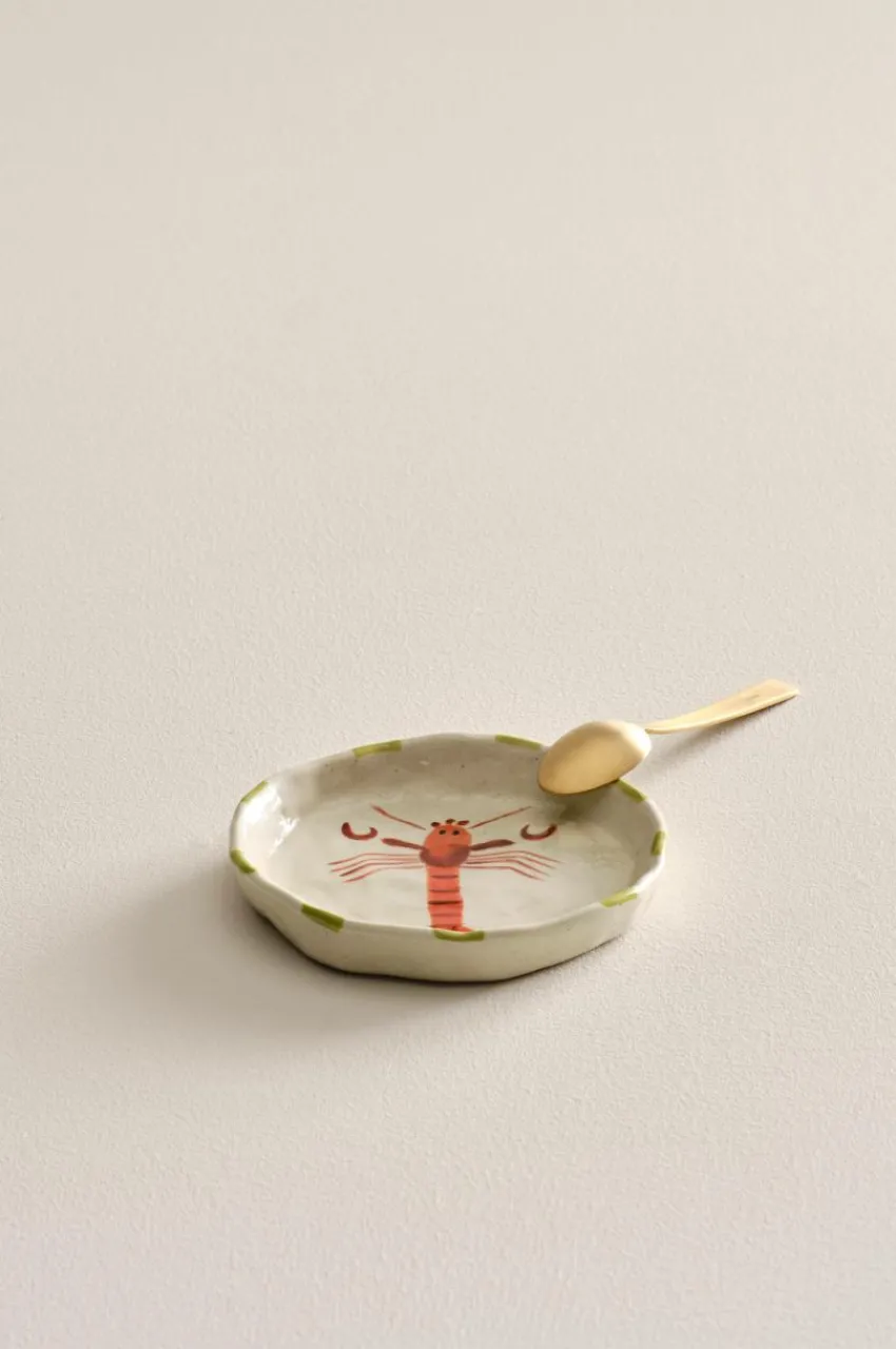Tallrikar|Jotex OCEAN Serveringstallrik ø 13 Cm Naturvit/multi