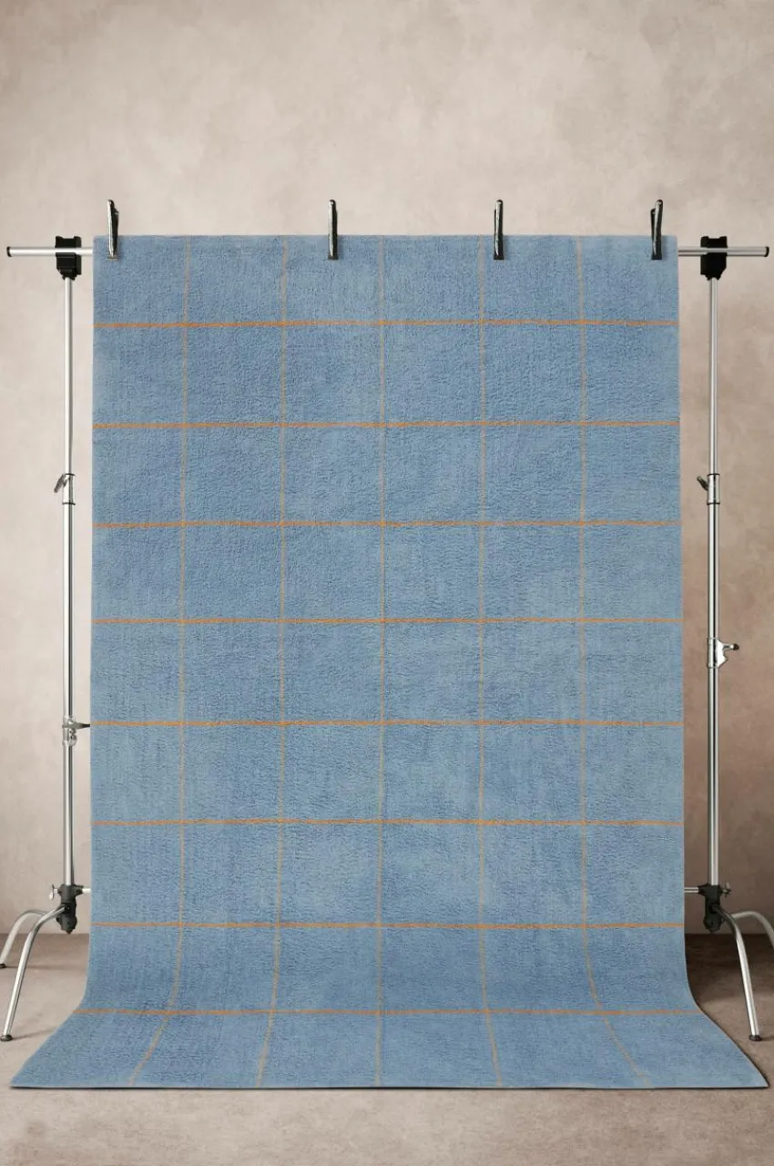Bomulls- & Trasmattor|Jotex ODESSA Bomullsmatta 200x300 Cm Blå/gul/beige