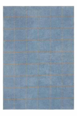 Bomulls- & Trasmattor|Jotex ODESSA Bomullsmatta 200x300 Cm Blå/gul/beige