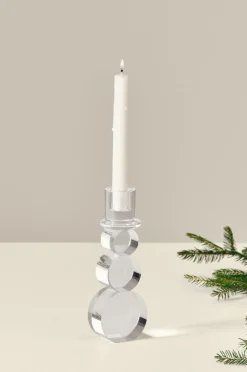 Juldekoration|Jotex OLOF Ljusstake Transparent