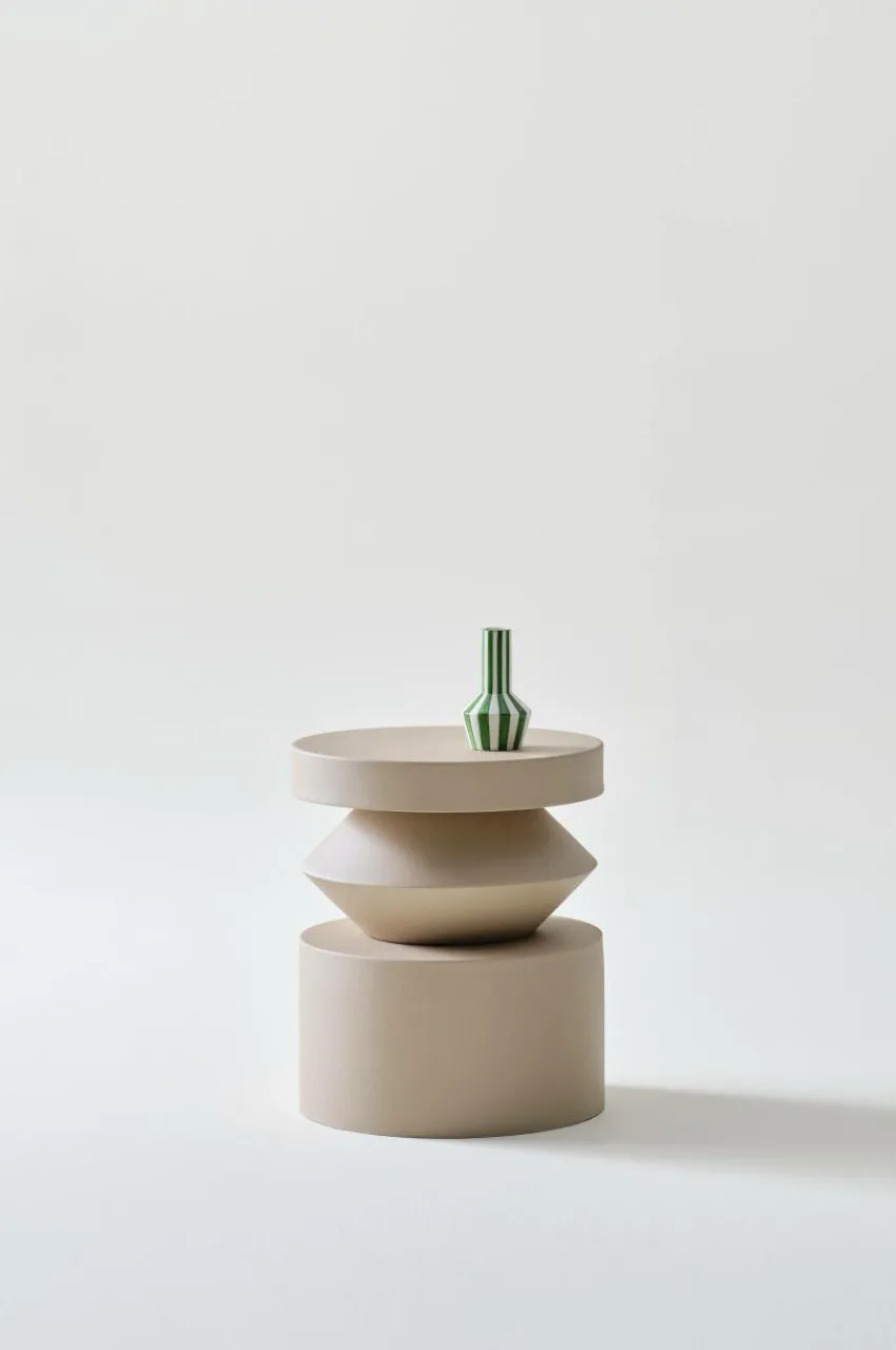 Bord|Jotex OMARA Sidobord ø 34,5 Cm Beige