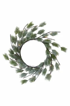 Julbelysning|Dekorativ Belysning|Jotex OPHELIA Krans LED Grön