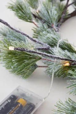 Julbelysning|Dekorativ Belysning|Jotex OPHELIA Krans LED Grön