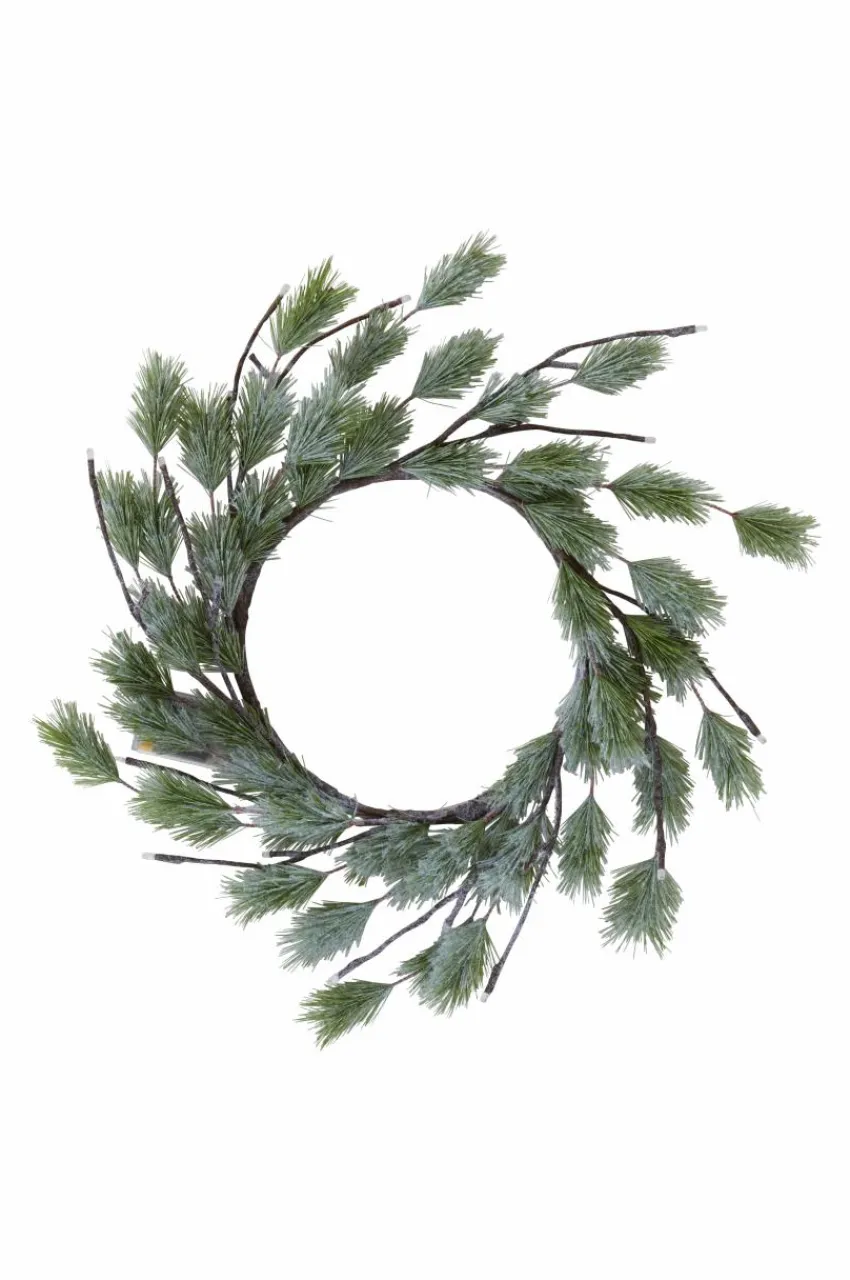 Julbelysning|Dekorativ Belysning|Jotex OPHELIA Krans LED Grön