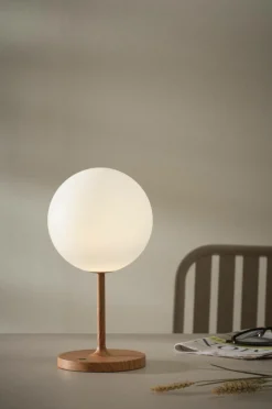 Bordslampor|Utebelysning|Jotex OSSA Portabel Lampa Träfärgad