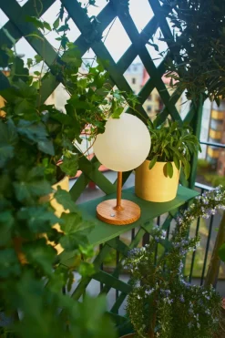 Bordslampor|Utebelysning|Jotex OSSA Portabel Lampa Träfärgad