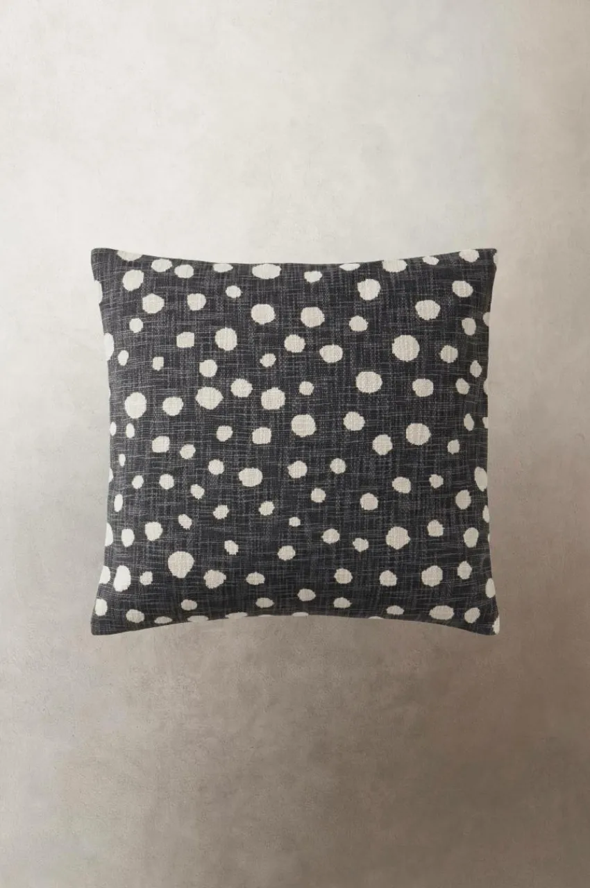 Prydnadskuddar & Fodral|Jotex OTILIA Kuddfodral 50x50 Cm Mörkgrå/naturvit