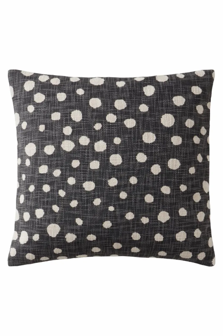 Prydnadskuddar & Fodral|Jotex OTILIA Kuddfodral 50x50 Cm Mörkgrå/naturvit