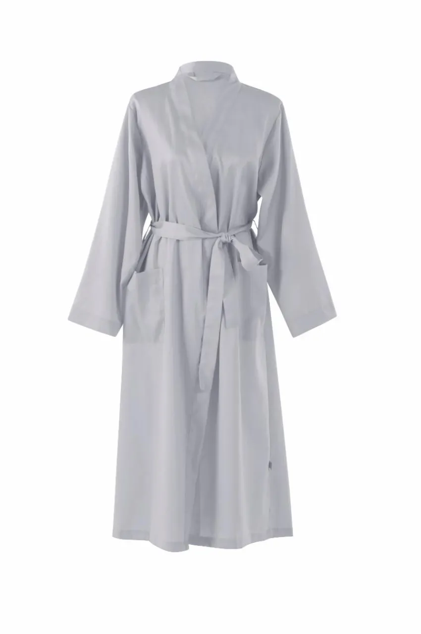 Morgonrockar|Jotex PAILY Kimono Silvergrå