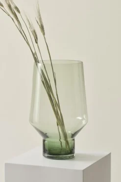 Vaser|Jotex PALACE Glasvas - Höjd 35 Cm Grön