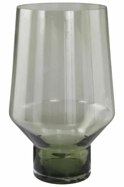 Vaser|Jotex PALACE Glasvas - Höjd 35 Cm Grön