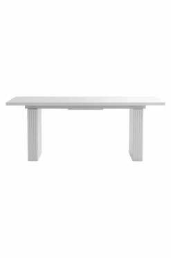 Bord|Jotex PALANZO Matbord Med Iläggsskiva 105x196+45 Cm Matt vit