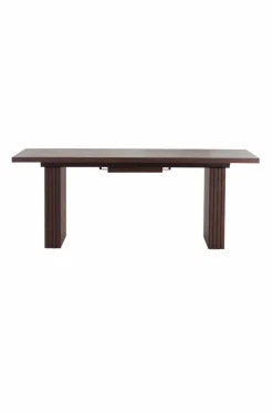 Bord|Jotex PALANZO Matbord Med Iläggsskiva 105x196+45 Cm Brunsvart