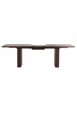 Bord|Jotex PALANZO Matbord Med Iläggsskiva 105x196+45 Cm Brunsvart