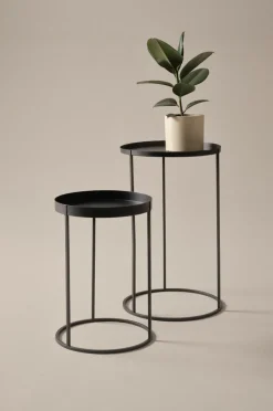 Utekrukor|Utemöbler|Jotex PALOMA Piedestal 2-pack Svart